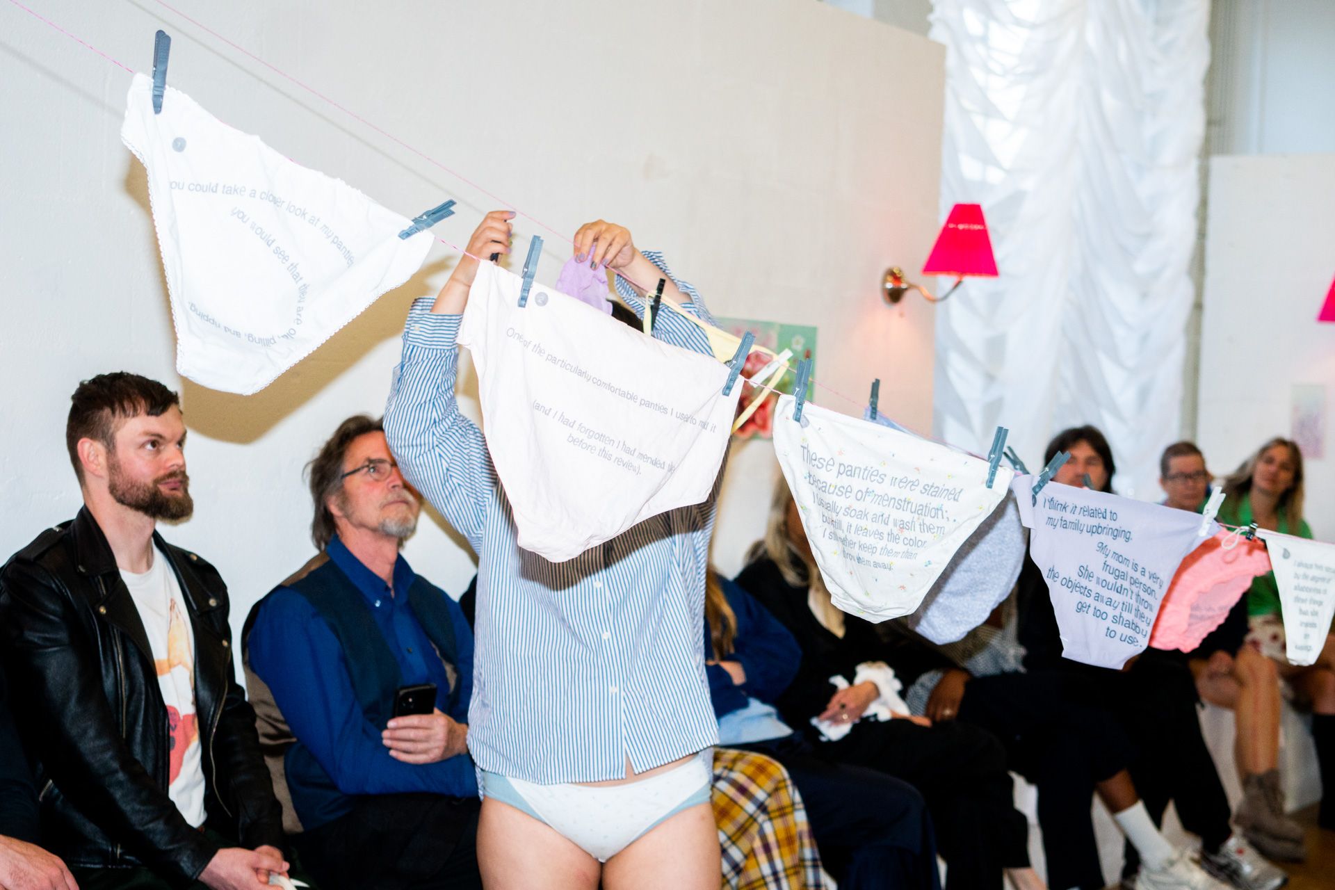 Reading My Panties: DIY panty work-station door Lu Lin